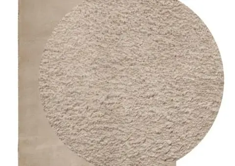 Covor HUARTE, fir scurt, moale și lavabil, nisipiu, 140x200 cm - 3/5