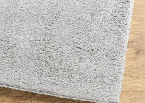 Covor HUARTE, fir scurt, moale și lavabil, gri, 60x110 cm - 4/5