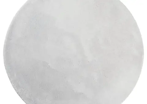 Covor HUARTE, fir scurt, moale și lavabil, gri, Ø 100 cm - 2/5