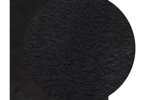 Covor HUARTE, fir scurt, moale și lavabil, negru, 120x170 cm - 3/5