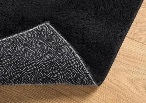 Covor HUARTE, fir scurt, moale și lavabil, negru, 120x170 cm - 5/5