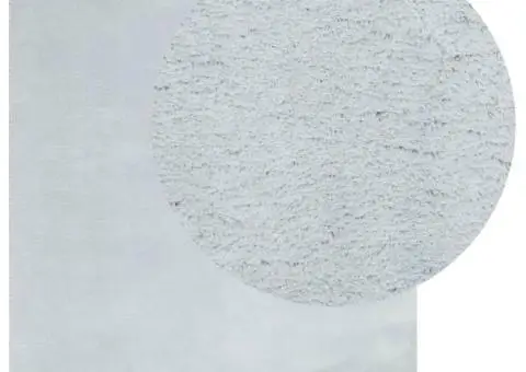 Covor HUARTE, fir scurt, moale și lavabil, albastru, 160x160 cm - 3/5