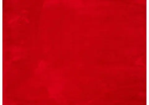 Covor HUARTE, fir scurt, moale și lavabil, roșu, 240x240 cm - 2/5