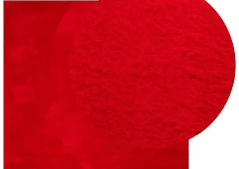 Covor HUARTE, fir scurt, moale și lavabil, roșu, 240x240 cm - 3/5