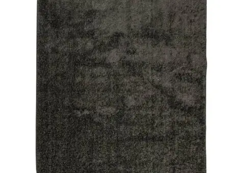 Covor ISTAN, cu fire înalte, aspect lucios, antracit, 240x340cm - 2/5