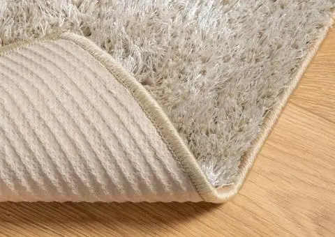 Covor ISTAN, cu fire înalte, aspect lucios, bej, 120x170 cm - 5/5