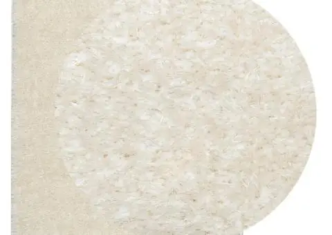 Covor ISTAN, cu fire înalte, aspect lucios, crem, 200x280 cm - 3/5