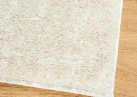 Covor ISTAN, cu fire înalte, aspect lucios, crem, 200x280 cm - 4/5