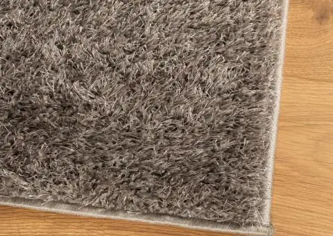 Covor ISTAN, cu fire înalte, aspect lucios, gri, 160x230 cm - 4/5