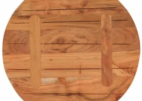 Blat de masă rotund, Ø60x2,5 cm, lemn masiv de acacia - 5/5