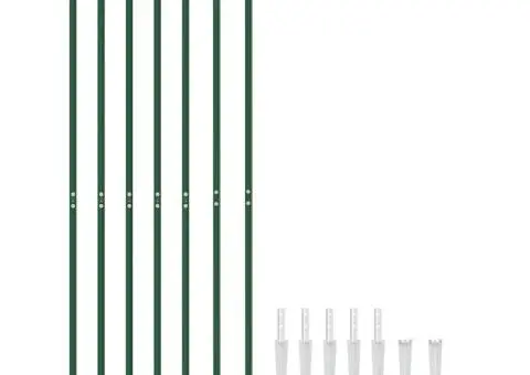 Gard plasă de sârmă cu țăruși de fixare, verde, 2,2x10 m - 3/5