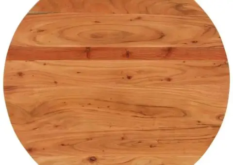 Blat de masă rotund, Ø70x2,5 cm, lemn masiv de acacia - 1/5