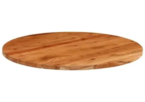Blat de masă rotund, Ø70x2,5 cm, lemn masiv de acacia - 3/5