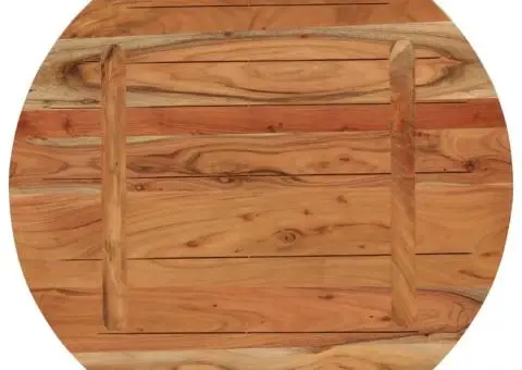 Blat de masă rotund, Ø70x2,5 cm, lemn masiv de acacia - 5/5