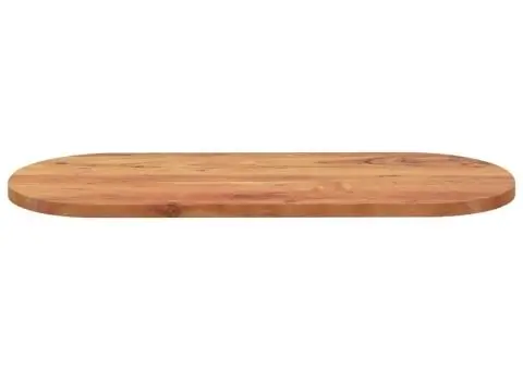 Blat de masă oval, 100x40x2,5 cm, lemn masiv de acacia - 4/5