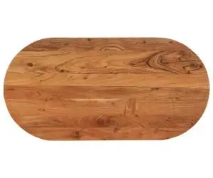 vidaXL Blat de masă oval, 100x50x2,5 cm, lemn masiv de acacia
