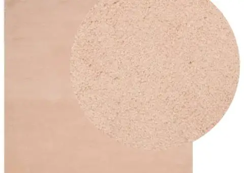 Covor HUARTE, fir scurt, moale și lavabil, roz pudră, 200x200cm - 3/5