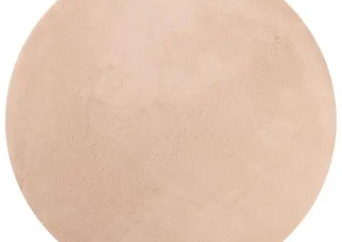 Covor HUARTE, fir scurt, moale și lavabil, roz pudră, Ø 100 cm - 2/5