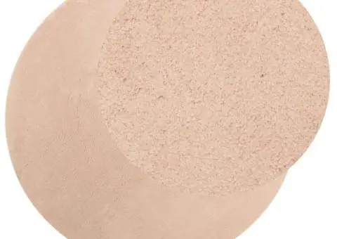 Covor HUARTE, fir scurt, moale și lavabil, roz pudră, Ø 100 cm - 3/5