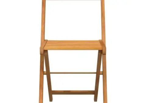 Scaune de bistro pliabile, 8 buc., lemn masiv de acacia - 5/5