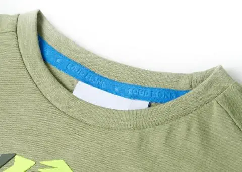 Tricou pentru copii, kaki deschis, 140 - 3/5