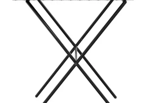 Masă pliabilă cu tavă, maro, 65x40x75 cm, poliratan - 5/5