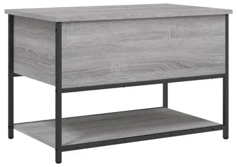 Bancă de depozitare, gri sonoma, 70x42,5x47 cm, lemn prelucrat - 2/5