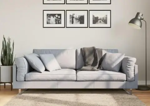 Covor ISTAN, cu fire înalte, aspect lucios, bej, 80x150 cm - 1/5