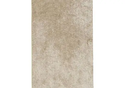 Covor ISTAN, cu fire înalte, aspect lucios, bej, 80x150 cm - 2/5