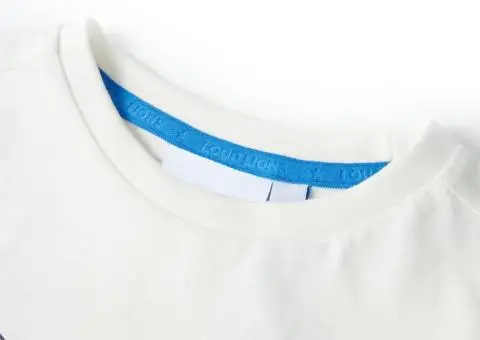 Tricou pentru copii, ecru, 104 - 3/5