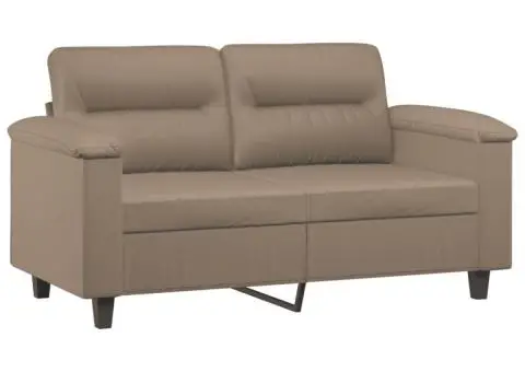 Canapea cu 2 locuri, cappuccino, 120 cm, piele ecologică - 2/5