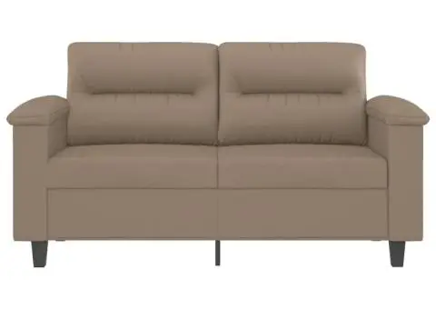 Canapea cu 2 locuri, cappuccino, 120 cm, piele ecologică - 3/5