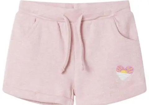 Pantaloni scurți pentru copii cu șnur, roz deschis combinat, 116 - 1/5