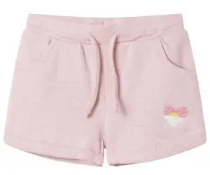 Pantaloni scurți pentru copii cu șnur, roz deschis combinat, 116
