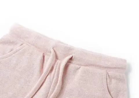 Pantaloni scurți pentru copii cu șnur, roz deschis combinat, 116 - 3/5