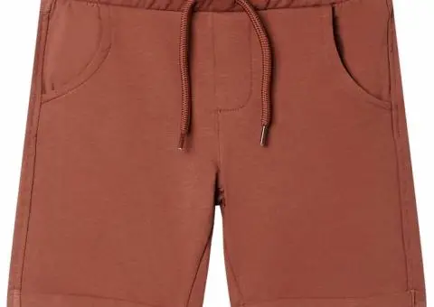 Pantaloni pentru copii cu șnur, maro, 116 - 1/5