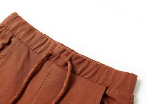 Pantaloni pentru copii cu șnur, maro, 116 - 3/5