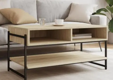 Măsuță de cafea, stejar sonoma, 90x50x45 cm, lemn compozit - 1/5