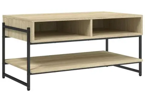 Măsuță de cafea, stejar sonoma, 90x50x45 cm, lemn compozit - 2/5