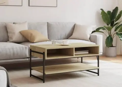 Măsuță de cafea, stejar sonoma, 90x50x45 cm, lemn compozit - 3/5