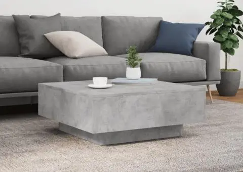 Măsuță de cafea, gri, 80x80x31 cm , PAL - 3/5