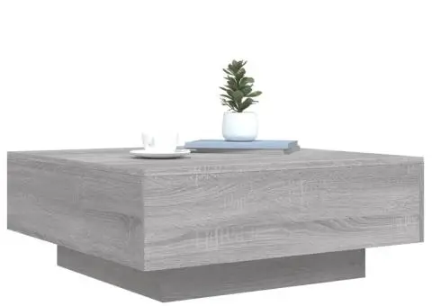 Măsuță de cafea, gri sonoma, 80x80x31 cm , lemn prelucrat - 4/5