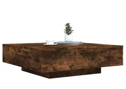 Măsuță de cafea, stejar fumuriu, 100x100x31 cm, lemn prelucrat - 4/5