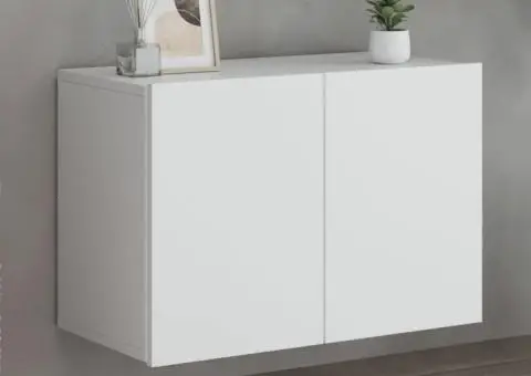 Comodă TV de perete, alb, 60x30x41 cm - 1/5