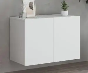 vidaXL Comodă TV de perete, alb, 60x30x41 cm