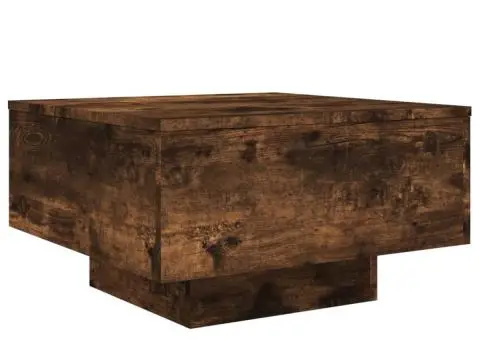 Măsuță de cafea, stejar fumuriu, 55x55x31 cm, lemn prelucrat - 2/5