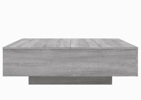 Măsuță de cafea, gri sonoma, 100x100x31 cm, lemn prelucrat - 5/5