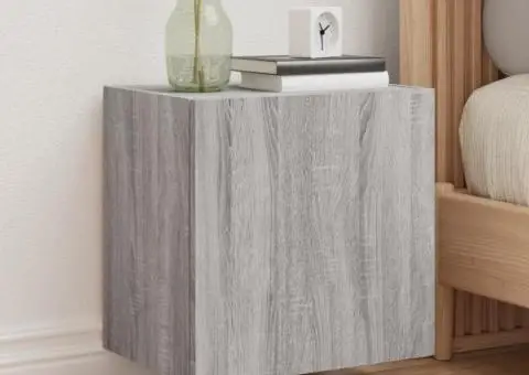 Comodă TV de perete, gri sonoma 40,5x30x40 cm lemn prelucrat - 1/5