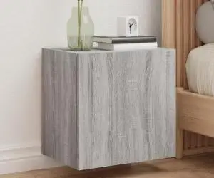 vidaXL Comodă TV de perete, gri sonoma 40,5x30x40 cm lemn prelucrat