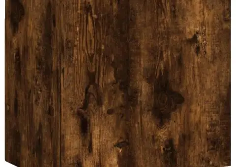 Comodă TV de perete stejar fumuriu 40,5x30x40 cm lemn prelucrat - 2/5